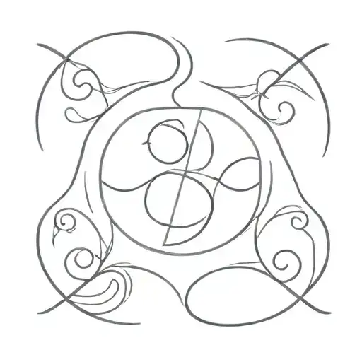 Gemini symbol bdsm symbol combined tattoo design idea