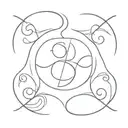 Gemini symbol bdsm symbol combined tattoo design idea