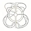 Gemini symbol bdsm symbol combined tattoo design idea