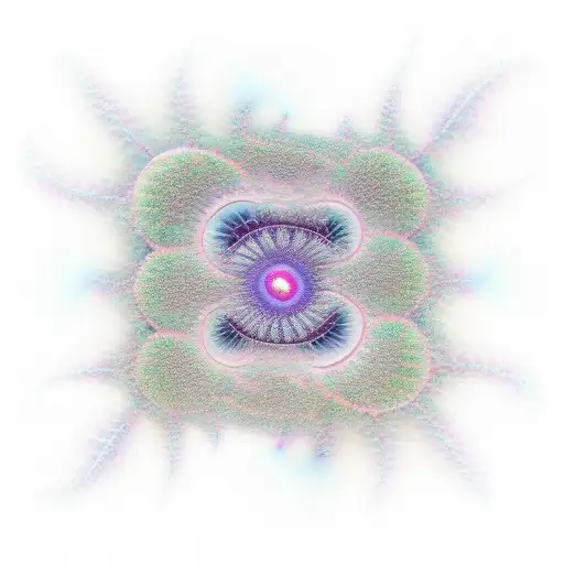 a fractal interconnecting with the universe tattoo design idea