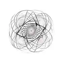 a fractal interconnecting between the universe and a cell tattoo design idea