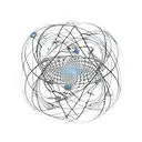 a fractal interconnecting between the universe and a cell tattoo design idea