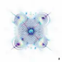 a fractal interconnecting with the universe tattoo design idea