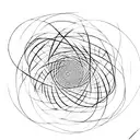 a fractal interconnecting between the universe and a cell tattoo design idea