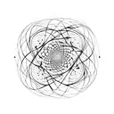 a fractal interconnecting between the universe and a cell tattoo design idea