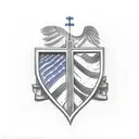 Christian Cross, American Flag, Eagle, New river gorge bridge in West Virginia  tattoo design idea