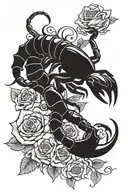 scorpion with rose and proverb 4:23 Above all tattoo design idea
