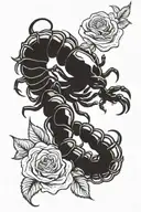scorpion with rose and proverb 4:23 Above all tattoo design idea