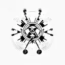 Narcotics anonymous symbol tattoo design idea