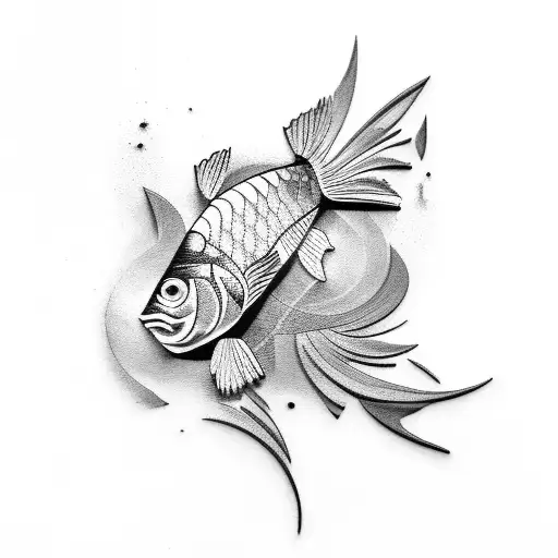 fish scales tattoo design idea