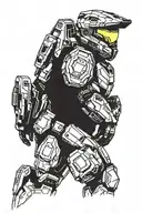 Halo master chief tattoo design idea
