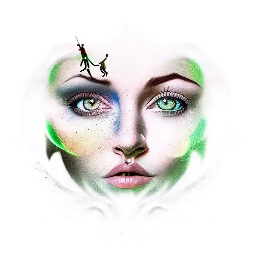 peter pan Shadow  tattoo design idea