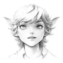 peter pan tattoo design idea