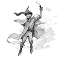 peter pan tattoo design idea