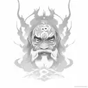 uncle Iroh with kaido tattoo design idea