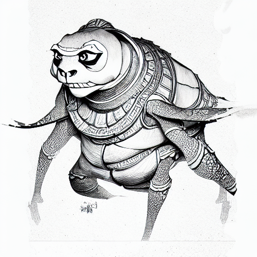 master oogway tattoo design idea