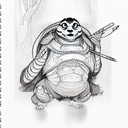 master oogway tattoo design idea