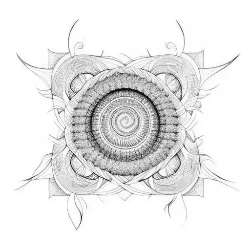 fibonacci spiral  tattoo design idea