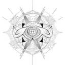 wave with Orion's Belt  tattoo design idea