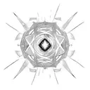 wave with Orion's Belt  tattoo design idea