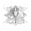 wave with Orion's Belt  tattoo design idea