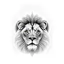 lion sphinx tattoo design idea