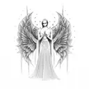 angel  tattoo design idea