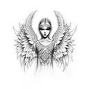 angel  tattoo design idea