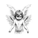 angel  tattoo design idea