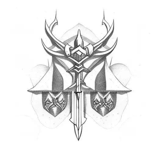 Sword tattoo design idea