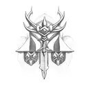 Sword tattoo design idea