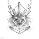 Sword tattoo design idea