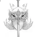 Sword tattoo design idea