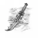 Sword tattoo design idea
