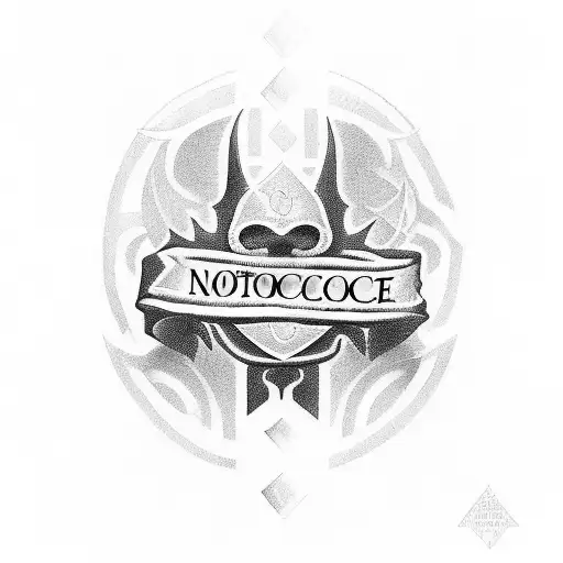 the inscription "no choice" with the idea of revealing this phrase in its meaning tattoo design idea