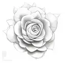 Jasmine flower sketch tattoo design idea