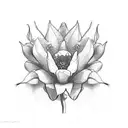 Jasmine flower sketch tattoo design idea