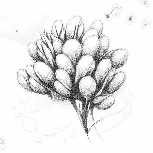 Mandela dog paw with flowers  tattoo design idea