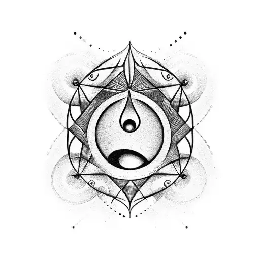 tear drop tattoo design idea