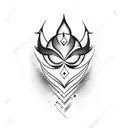 tear drop tattoo design idea