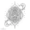 tear drop tattoo design idea