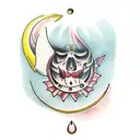 tear drop tattoo design idea