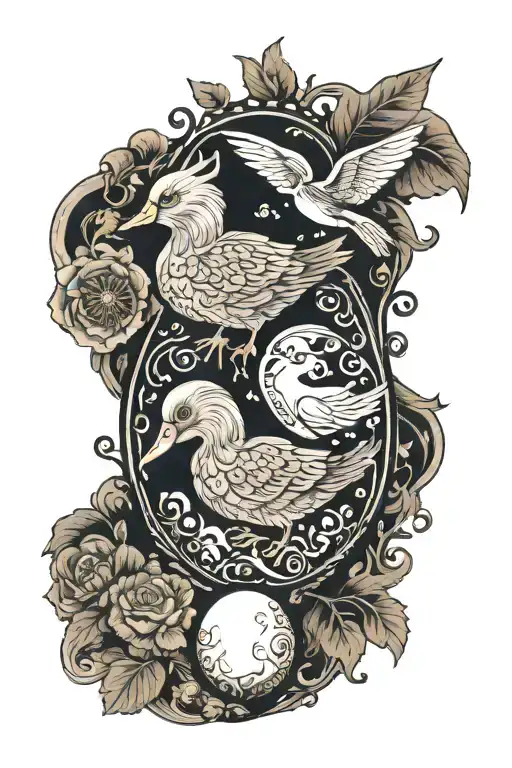 Russian fairy tales. The death of Koschei. A needle in an egg, an egg in a duck, a duck in a hare. tattoo design idea