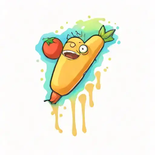 Rick and Morty Sausage Party tattoo design idea