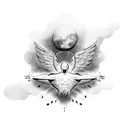 falling icarus tattoo design idea