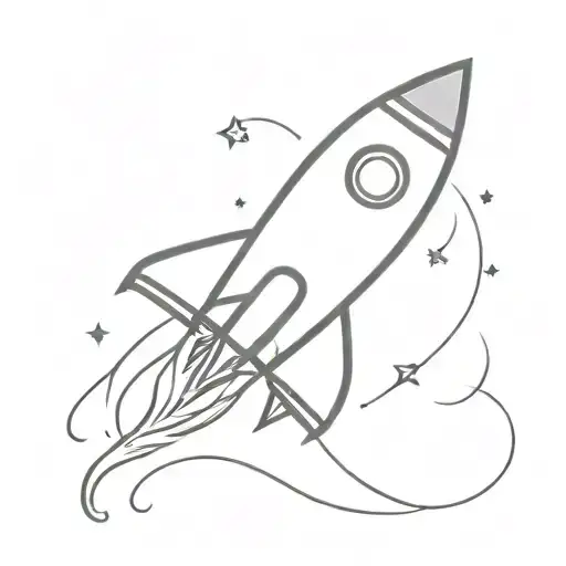 Rocket tattoo design idea