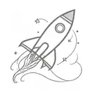 Rocket tattoo design idea