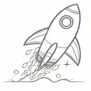 Rocket tattoo design idea