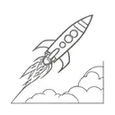 Rocket tattoo design idea