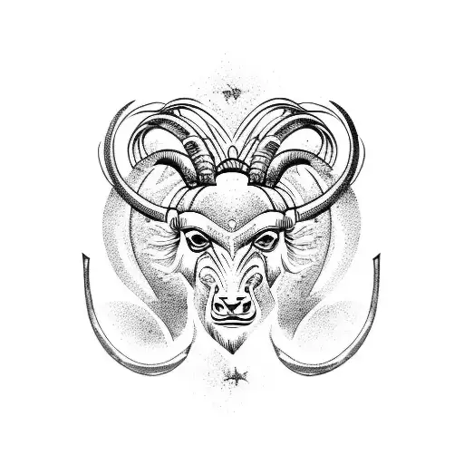 The tattoo will feature a fusion of the Scorpio and Taurus symbols,  intertwining to form a